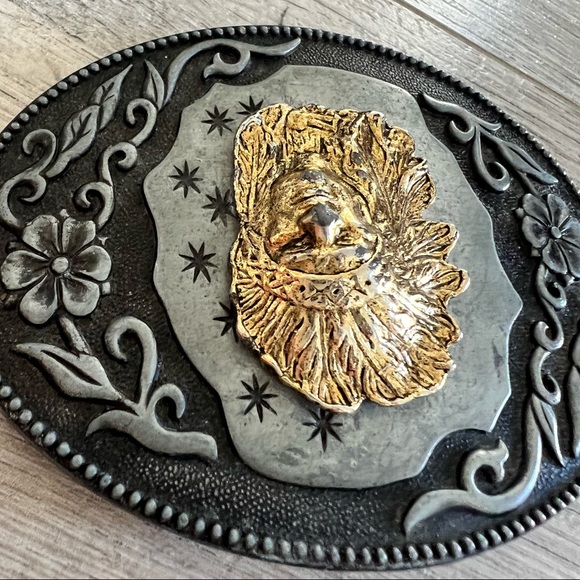 Vintage Belt Buckle Native American